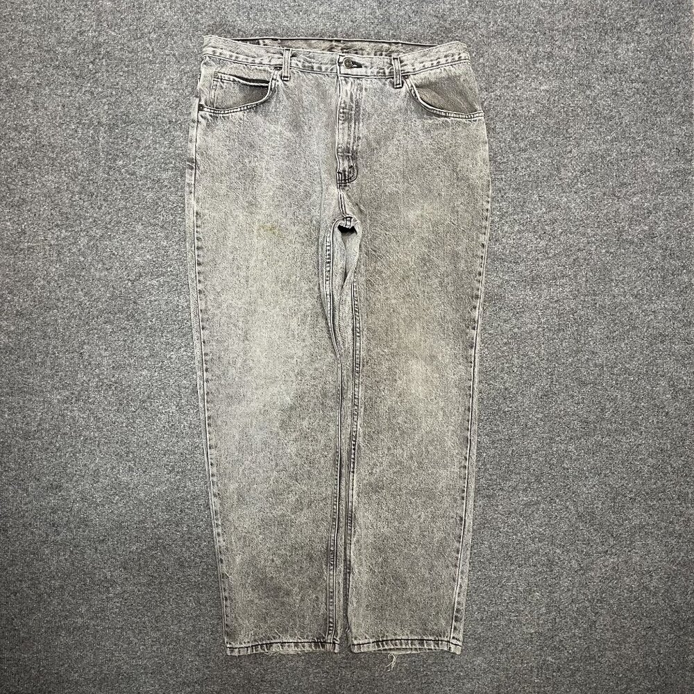 Vintage Britannia Acid Wash Jeans W38 L30 Made In USA Mens Straight Fit